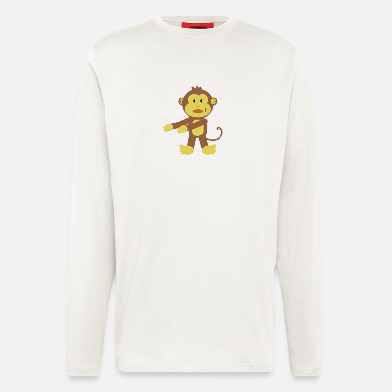 Floss Dance Move Monkey - Longsleeve - made by SPREAD  - OFF WHITE