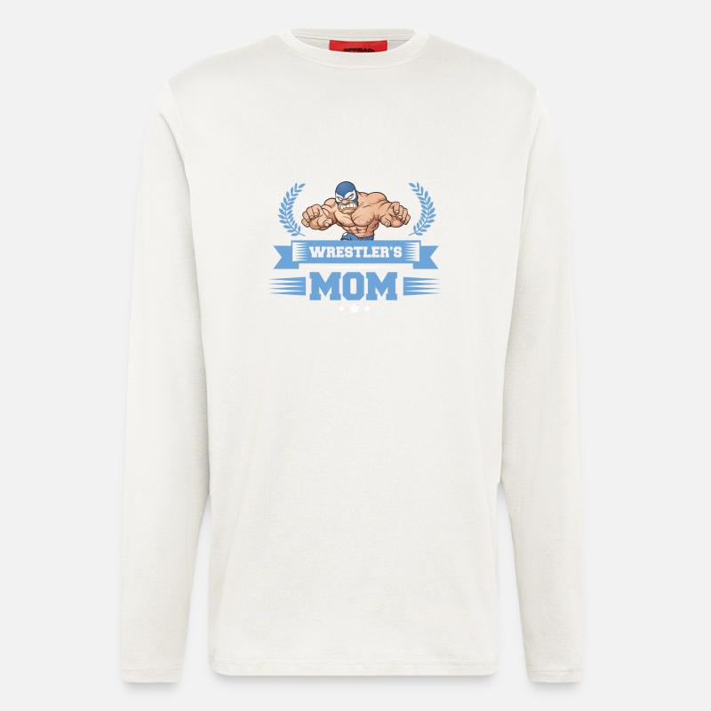 Wrestler’s Mom - Langarmshirt - made by SPREAD  - OFF WHITE