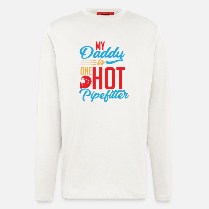Pipefitter dad - Longsleeve - made by SPREAD  - OFF WHITE