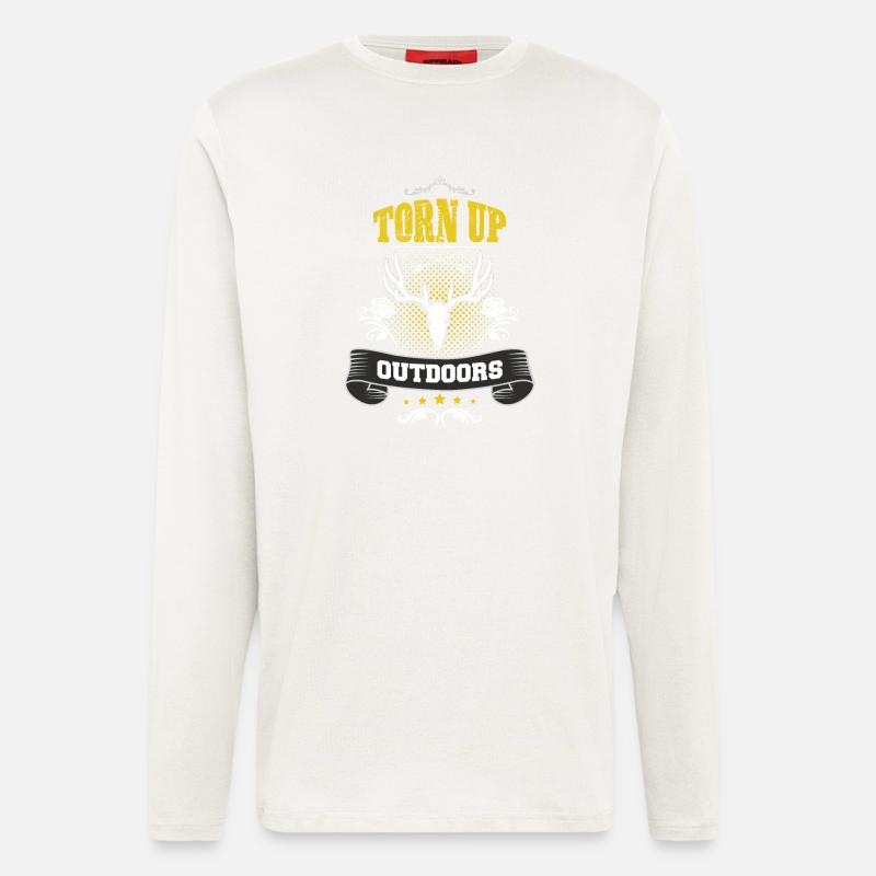Torn up outdoors - Longsleeve - made by SPREAD - OFF WHITE
