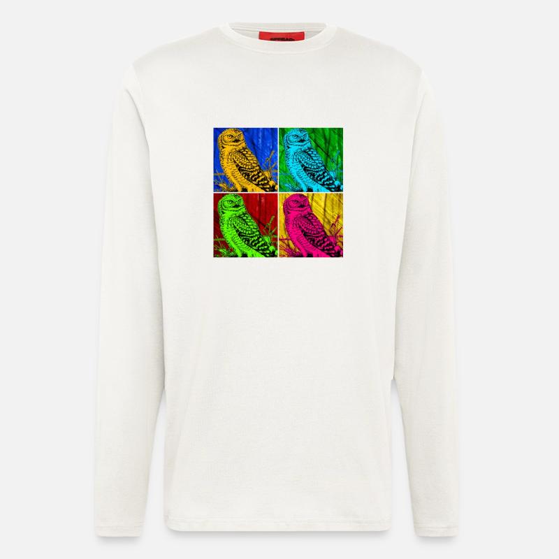 Eule - Langarmshirt - made by SPREAD  - OFF WHITE