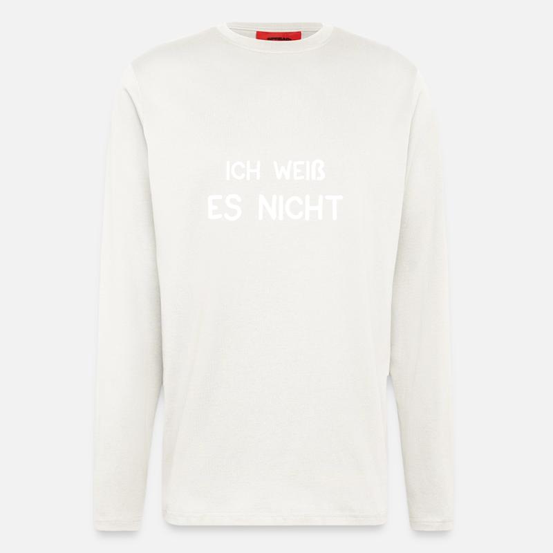 I don't know shirt - Longsleeve - made by SPREAD - OFF WHITE