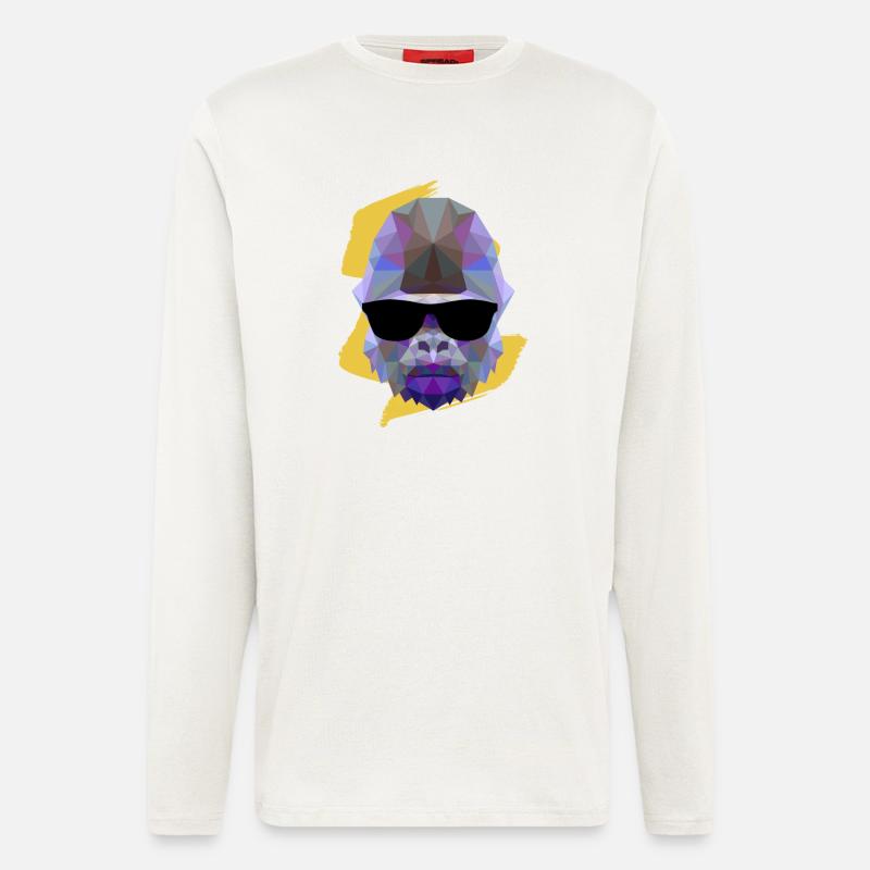 Gorilla - Tiere - Langarmshirt - made by SPREAD  - OFF WHITE