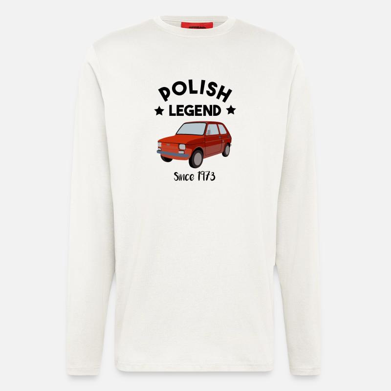 Polish Legend - Maluch - 126p - oldtimer - Langarmshirt - made by SPREAD  - OFF WHITE
