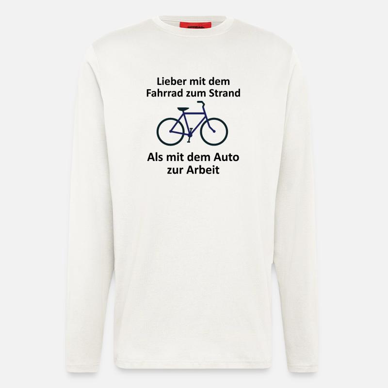 Fahrrad - Langarmshirt - made by SPREAD  - OFF WHITE