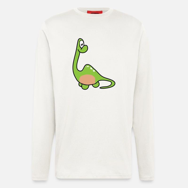 Dinosaurier Kinder Dino - Langarmshirt - made by SPREAD  - OFF WHITE