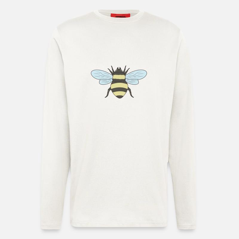 bee - Longsleeve - made by SPREAD  - OFF WHITE
