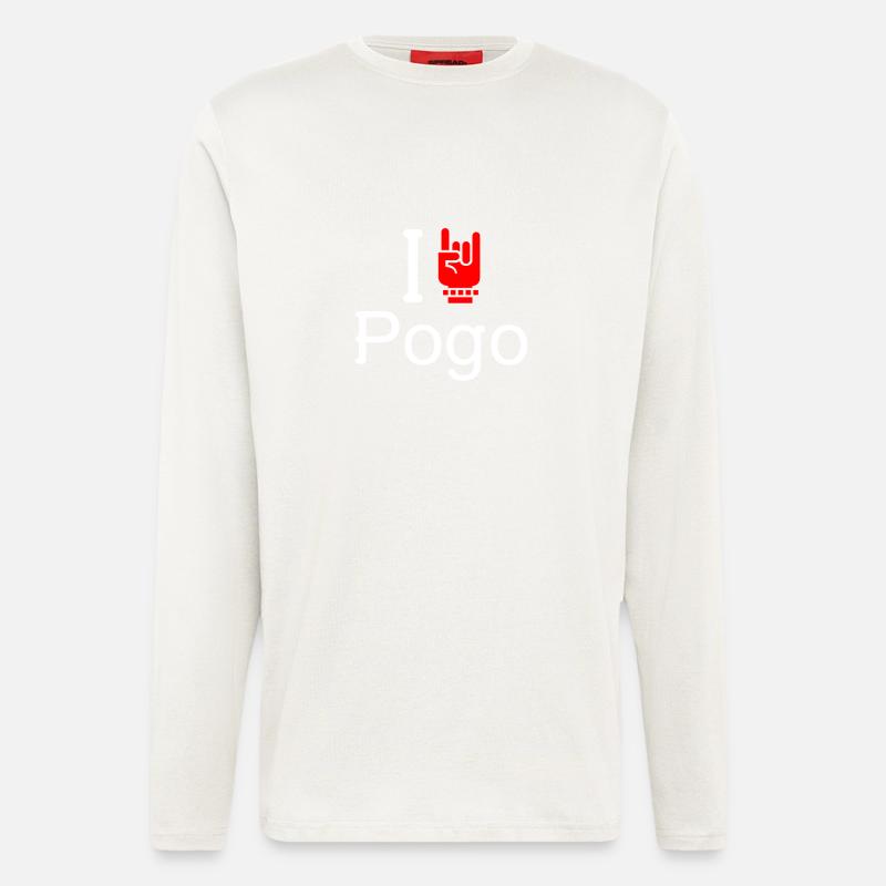 Pogo - Manches longues bio décontracté fabriqué en UE - OFF WHITE