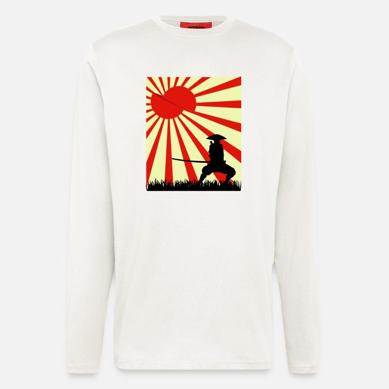 Moon Slice Samurai - Longsleeve - made by SPREAD  - OFF WHITE