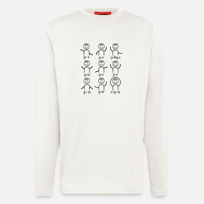 Math teacher algebra dance math - Longsleeve - made by SPREAD  - OFF WHITE