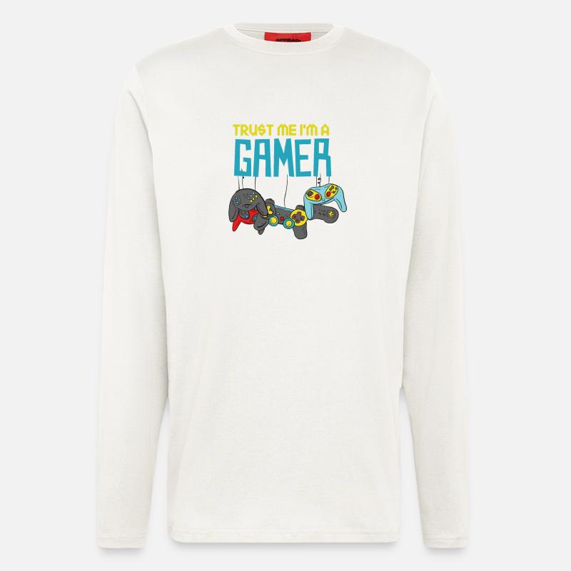 Trust Me I'm A Gamer - Longsleeve - made by SPREAD  - OFF WHITE