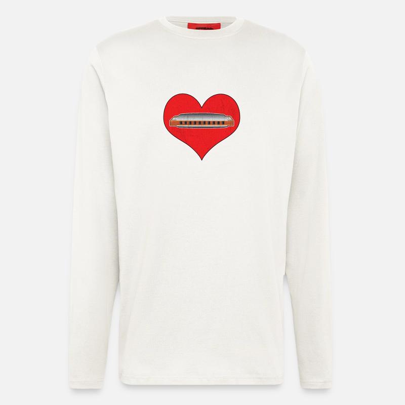 Harmonica Musical Instrument - Longsleeve - made by SPREAD  - OFF WHITE