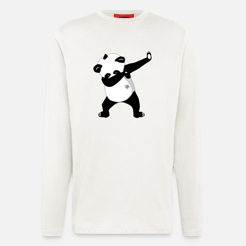 Dabbing Panda Panda - Longsleeve - made by SPREAD - OFF WHITE