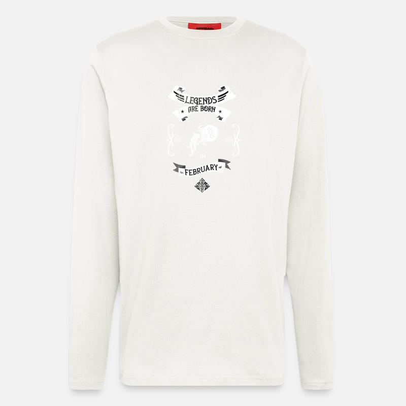 Sternzeichen Wassermann - Langarmshirt - made by SPREAD  - OFF WHITE