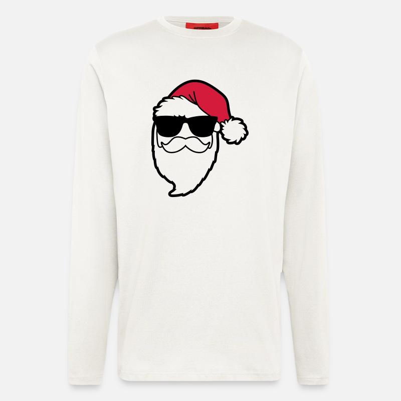 santa_claus_hohoho_4a - Langarmshirt - made by SPREAD - OFF WHITE