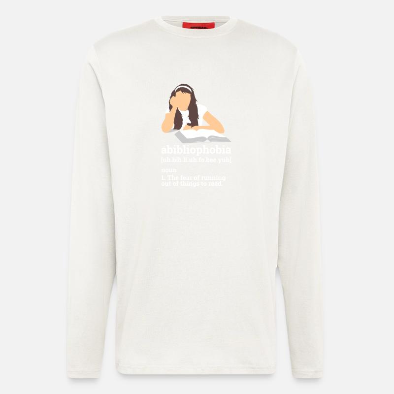 READING: abibliophobia - Langarmshirt - made by SPREAD  - OFF WHITE