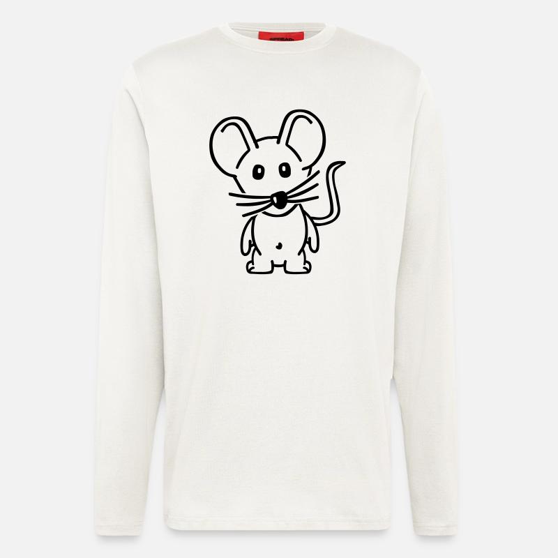 Maus - Langarmshirt - made by SPREAD  - OFF WHITE