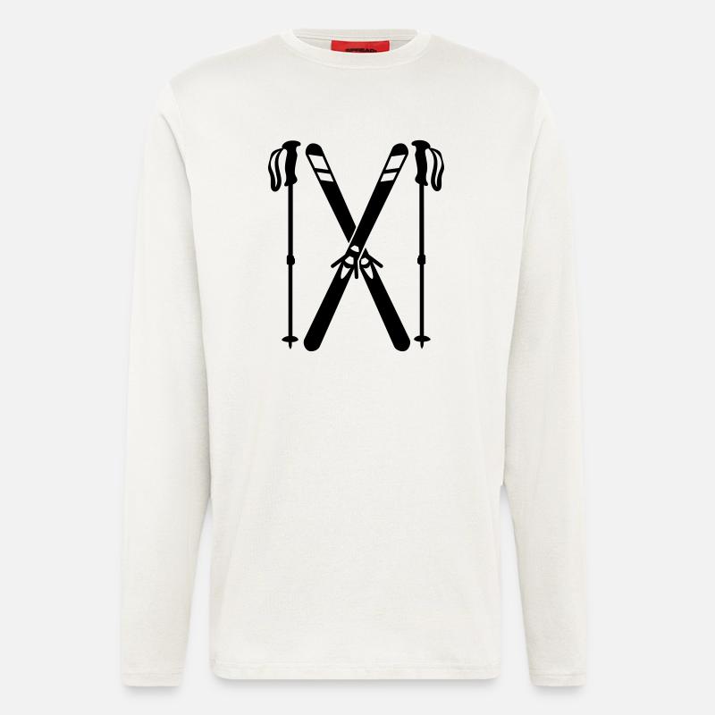 Skifahren - Langarmshirt - made by SPREAD  - OFF WHITE