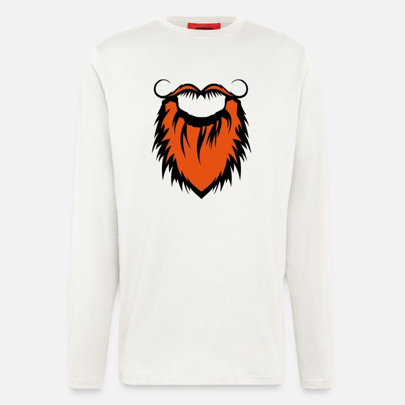 Bart und Schnurrbart 20122 - Langarmshirt - made by SPREAD  - OFF WHITE