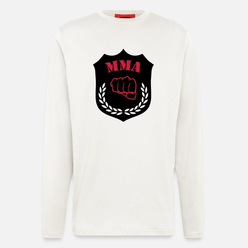 mma__02 - Langarmshirt - made by SPREAD  - OFF WHITE