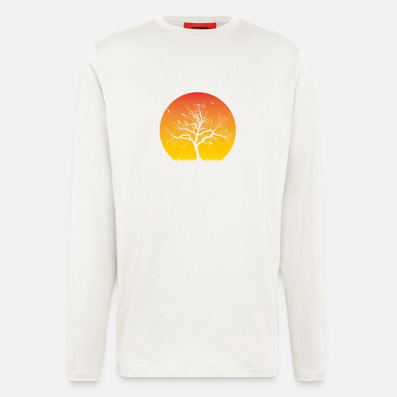 Tree sunset - Longsleeve - made by SPREAD - OFF WHITE