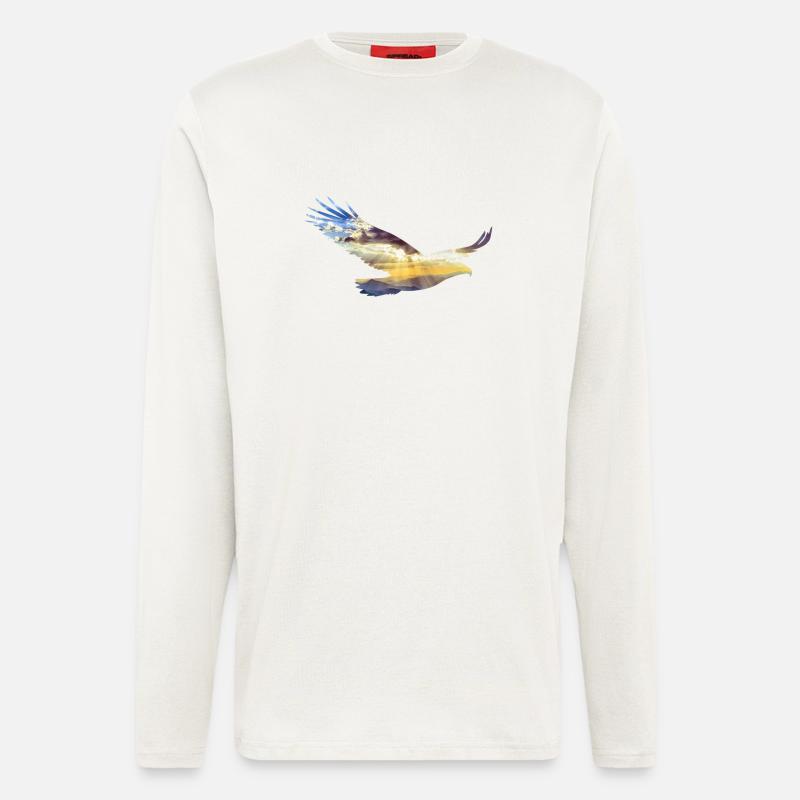 Adler Berge - Langarmshirt - made by SPREAD  - OFF WHITE