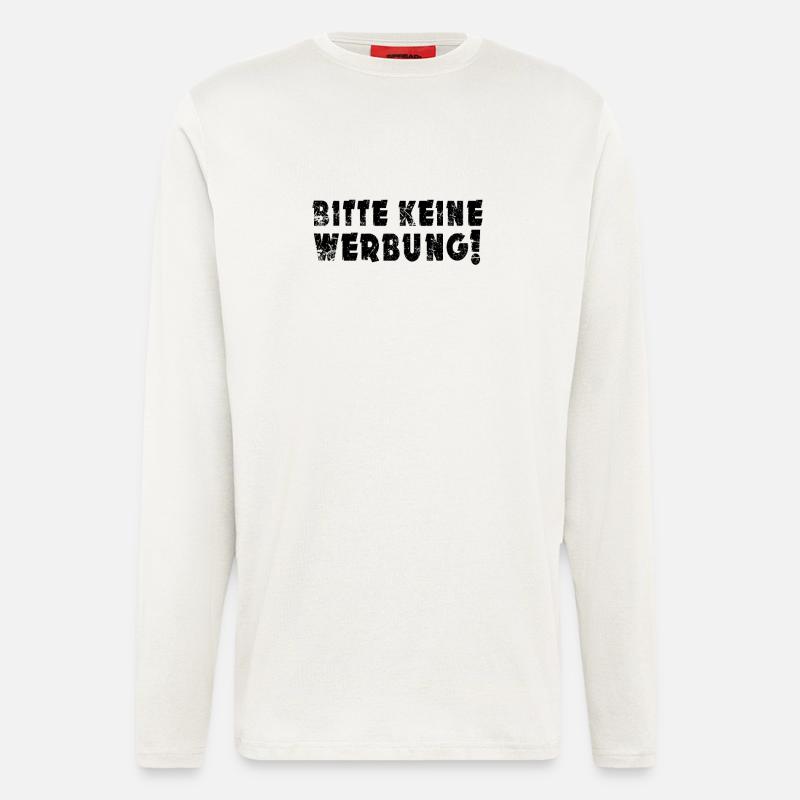 Bitte keine Werbung - Langarmshirt - made by SPREAD  - OFF WHITE