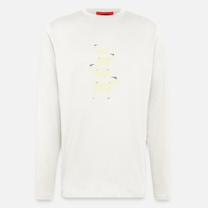 Retro Goat - Longsleeve - made by SPREAD  - OFF WHITE