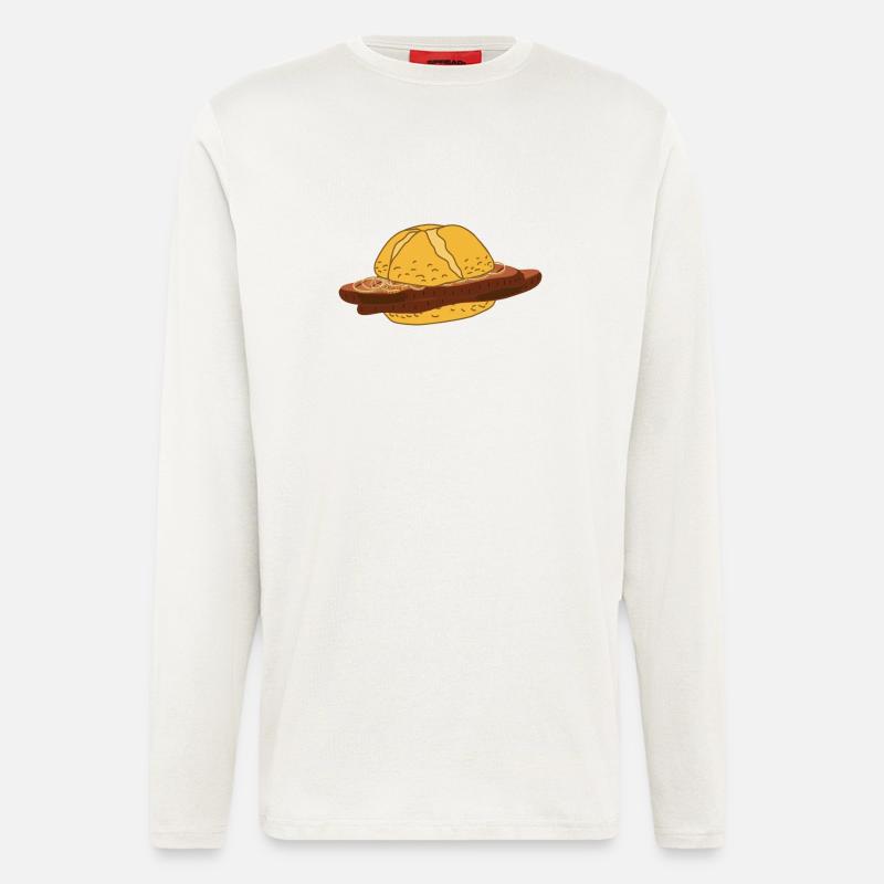 Braten semmel - Langarmshirt - made by SPREAD - OFF WHITE