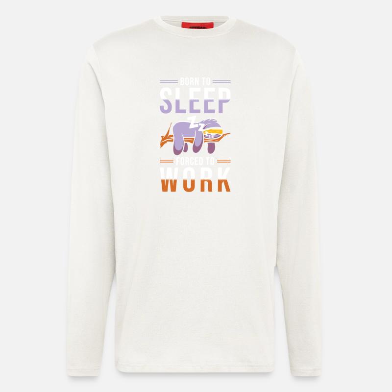 Faultier lustig - Langarmshirt - made by SPREAD - OFF WHITE