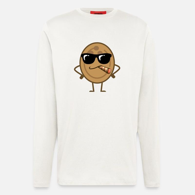 Coole Kokusnuss - Langarmshirt - made by SPREAD  - OFF WHITE