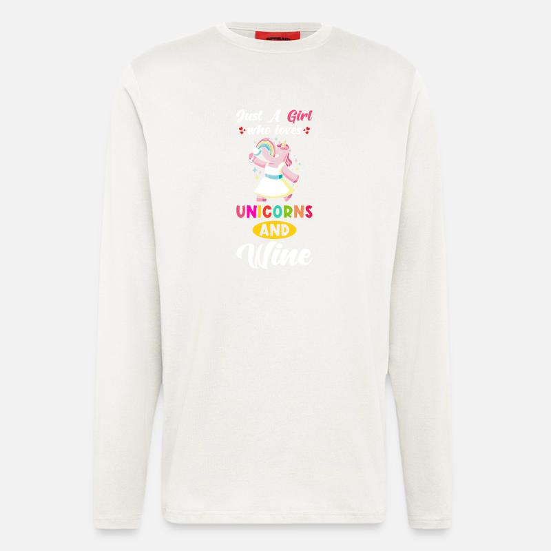 Wein lustig - Langarmshirt - made by SPREAD  - OFF WHITE