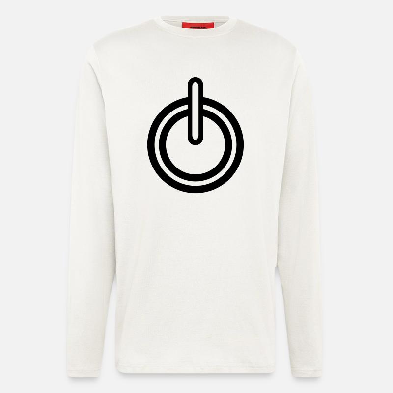 Power Strom Symbol - Langarmshirt - made by SPREAD  - OFF WHITE