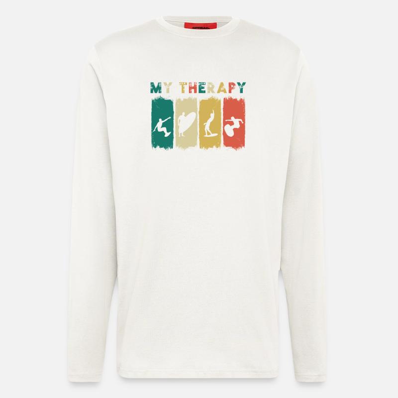 Surfing - Langarmshirt - made by SPREAD  - OFF WHITE