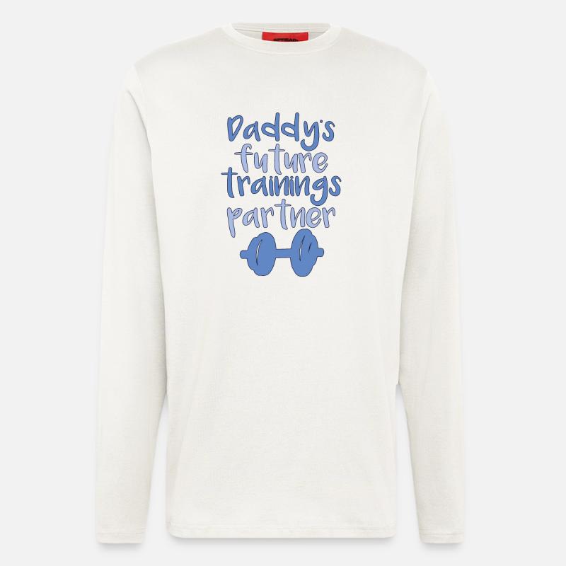 Papas trainings partner - Langarmshirt - made by SPREAD  - OFF WHITE