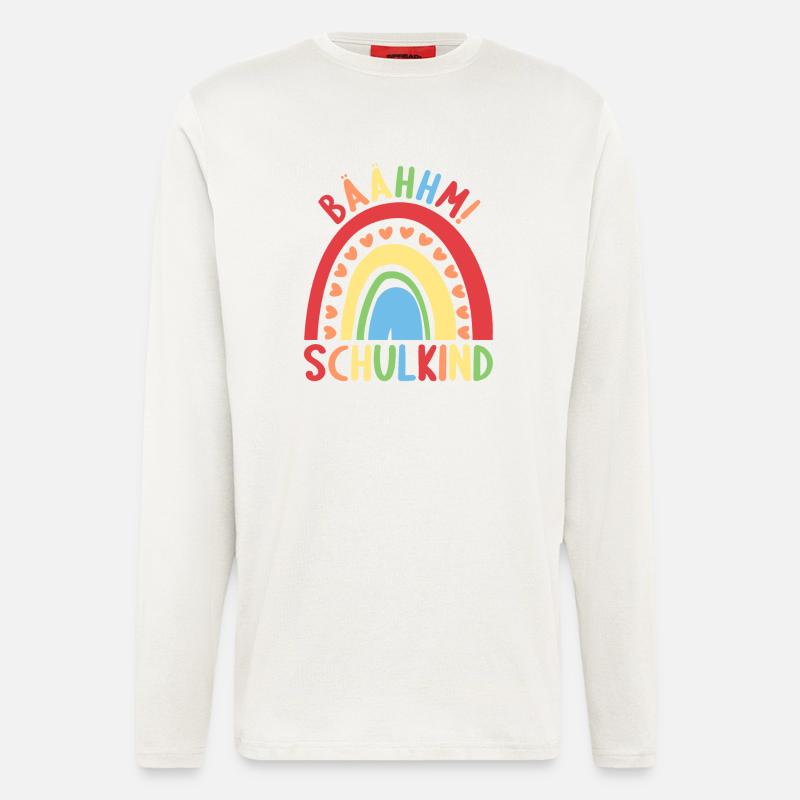 Rainbow Schulanfang 2022 Schulkind 2022 - Langarmshirt - made by SPREAD  - OFF WHITE