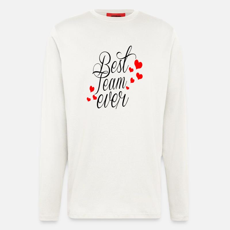 Best Team Ever! - Langarmshirt - made by SPREAD  - OFF WHITE