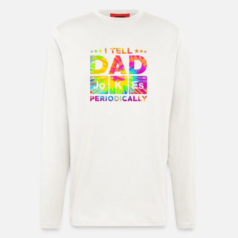 Chemist Periodic Table Dad Jokes - Longsleeve - made by SPREAD  - OFF WHITE