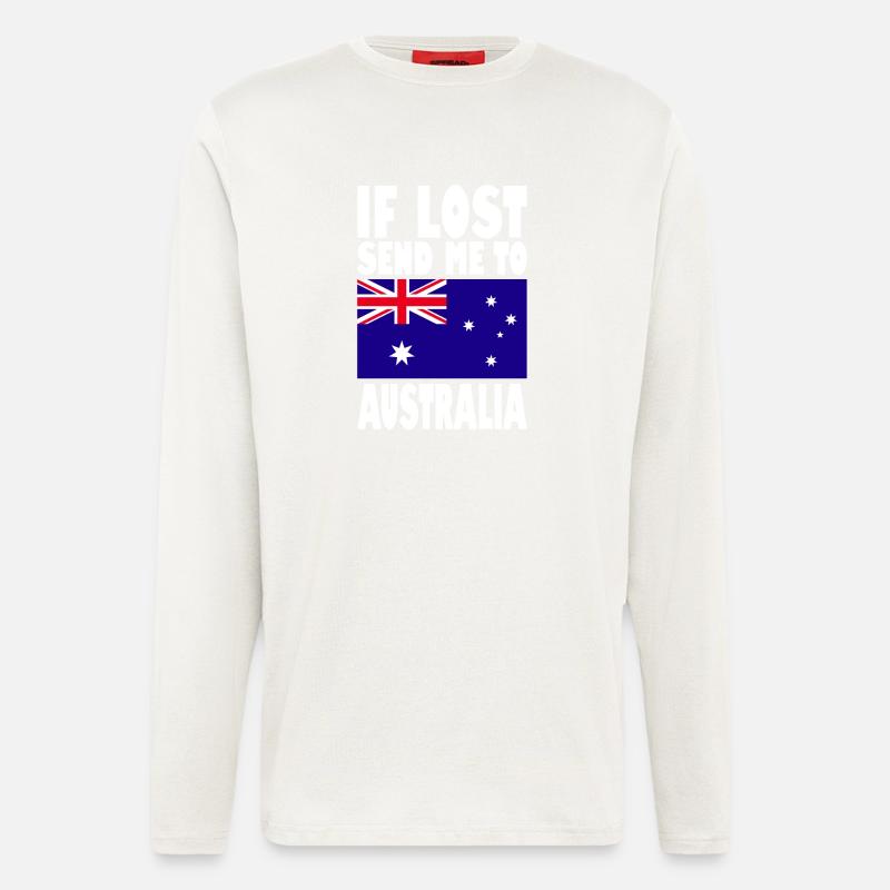 Australia Flag Saying - Longsleeve - made by SPREAD  - OFF WHITE