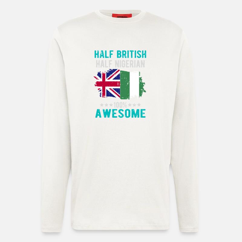 Half British Half Nigerian - Longsleeve - made by SPREAD  - OFF WHITE