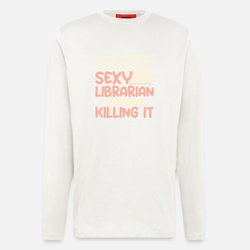 Sexy librarian - Longsleeve - made by SPREAD  - OFF WHITE