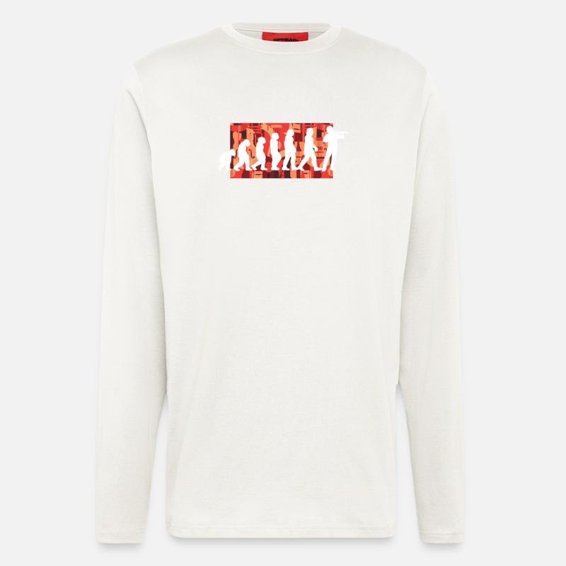 Violinist Evolution - Longsleeve - made by SPREAD  - OFF WHITE