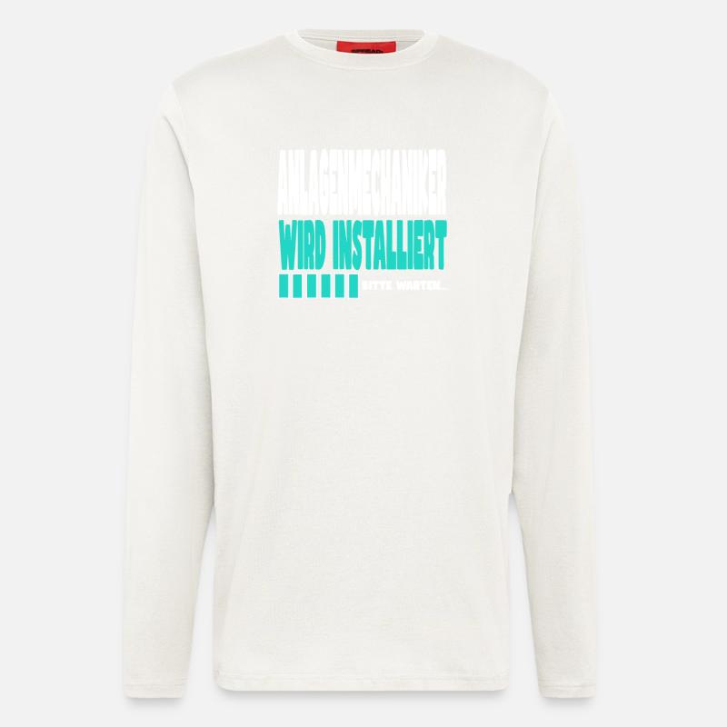 Anlagenmechaniker wird installiert - Langarmshirt - made by SPREAD  - OFF WHITE