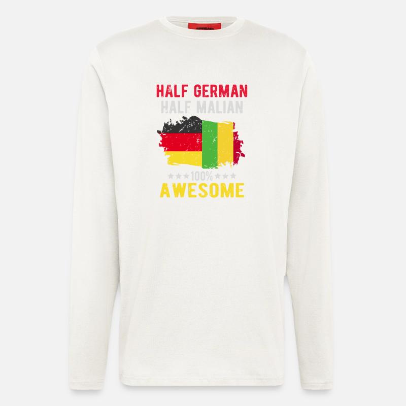 Half German half Malians - Longsleeve - made by SPREAD  - OFF WHITE