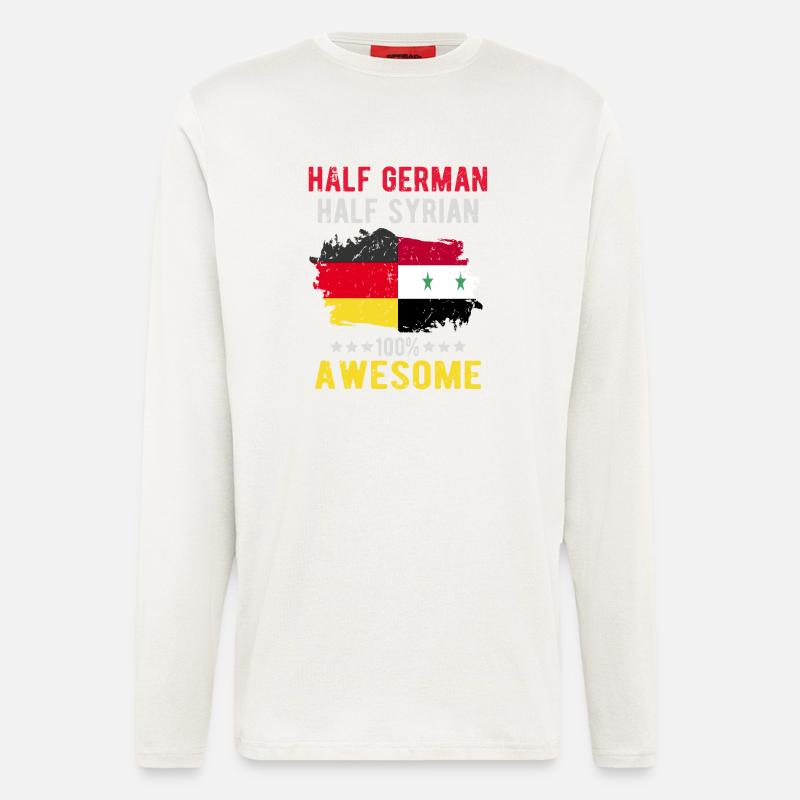 Half German half Syrian - Longsleeve - made by SPREAD  - OFF WHITE