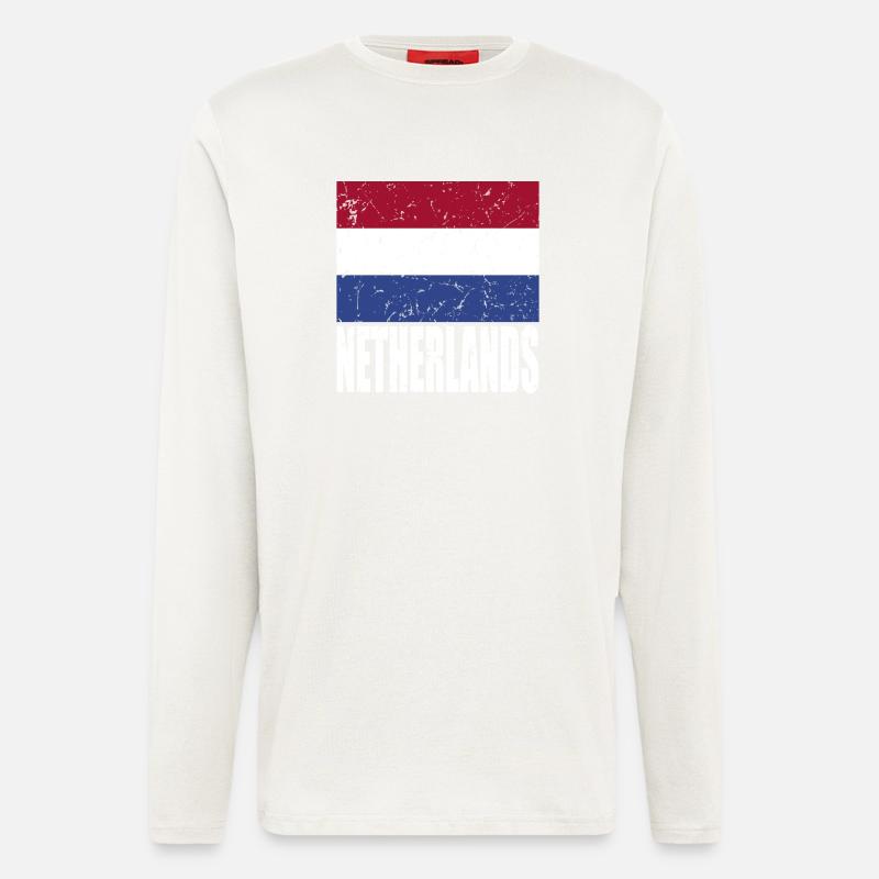 Netherlands flag - Longsleeve - made by SPREAD  - OFF WHITE