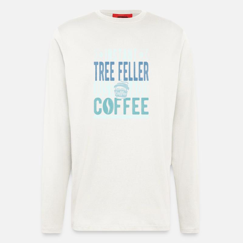 Baum Faller coffee saying - Longsleeve - made by SPREAD  - OFF WHITE