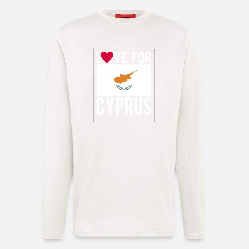 Zypern Souvenir - Langarmshirt - made by SPREAD - OFF WHITE