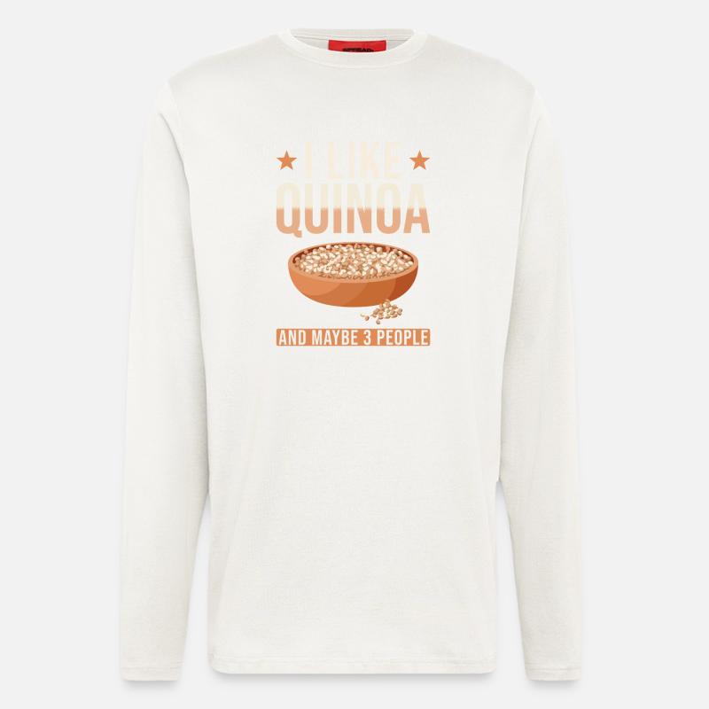 Quinoa Saying - Longsleeve - made by SPREAD  - OFF WHITE