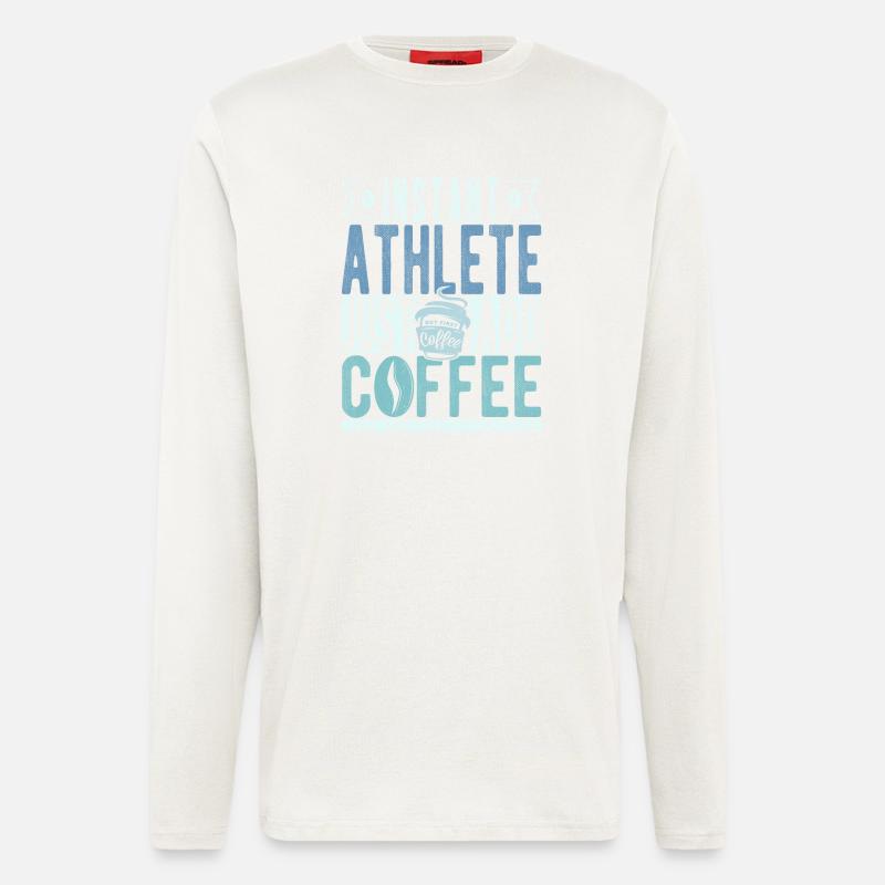 Buchalter Kaffee Spruch - Langarmshirt - made by SPREAD  - OFF WHITE